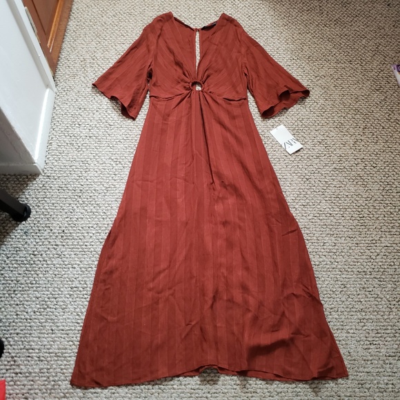 Zara Terracotta Dress - Picture 4 of 7